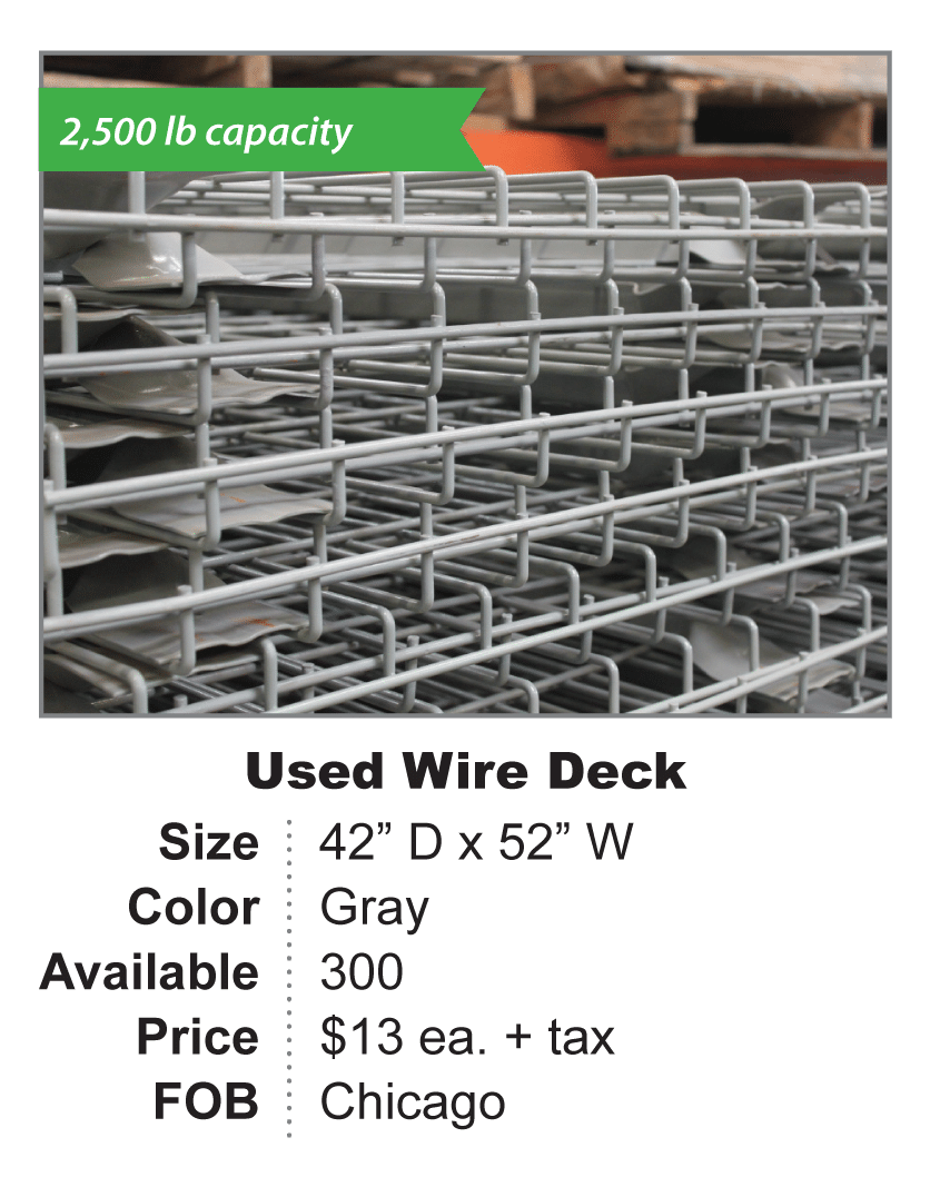 Used Wire Deck 42 x 52