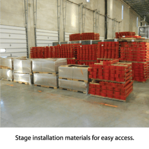 warehouse rack installation