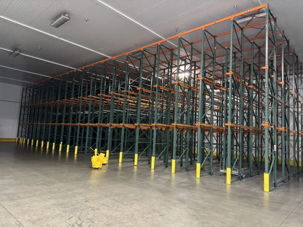 Drive-In racking system in cold storage environment