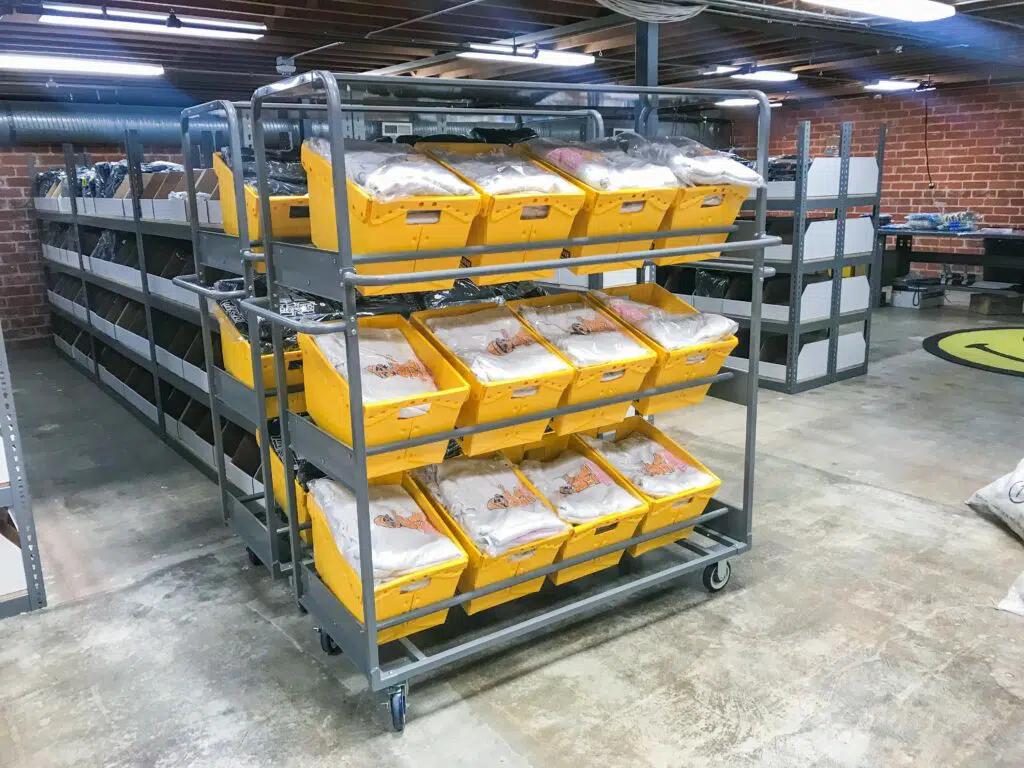 Picking Carts With Bins