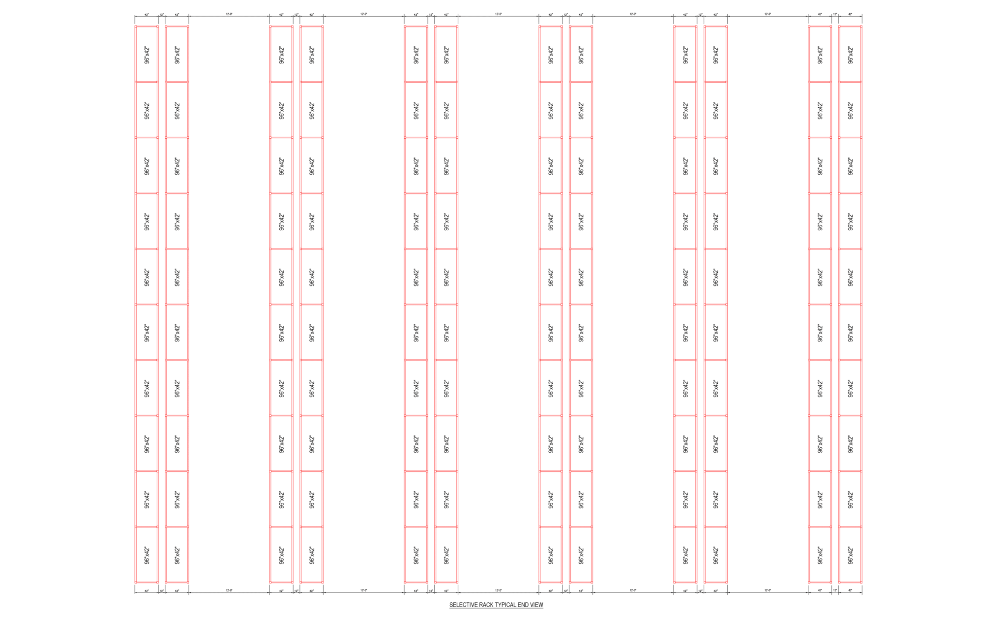 Drawing Selective Rack Selective VS Pallet Flow VS Pallet Shuttle - A Case Study