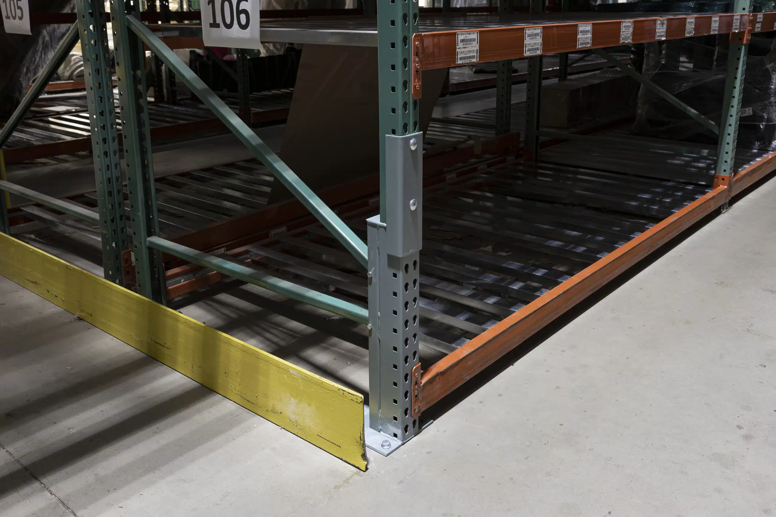 Rack repair kit on selective racking